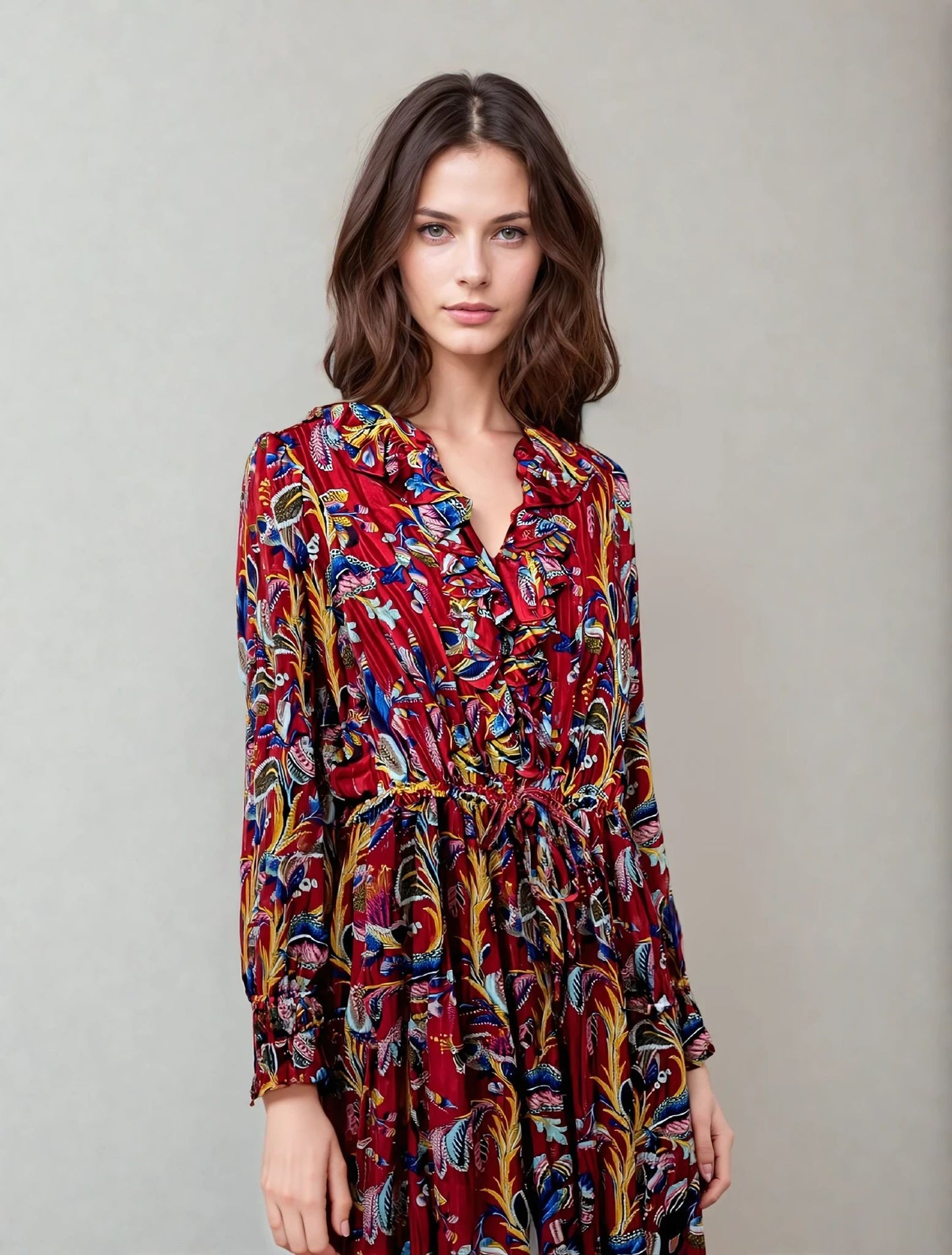 Floral-Print Maxi Dress