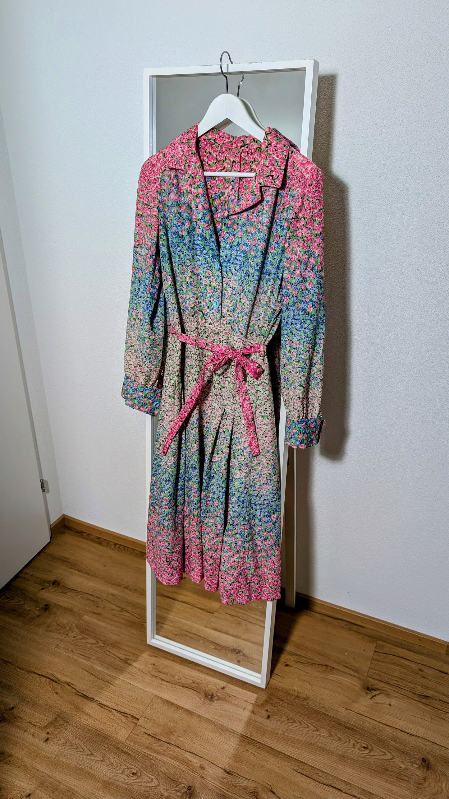 Vintage Blumenkleid Paris