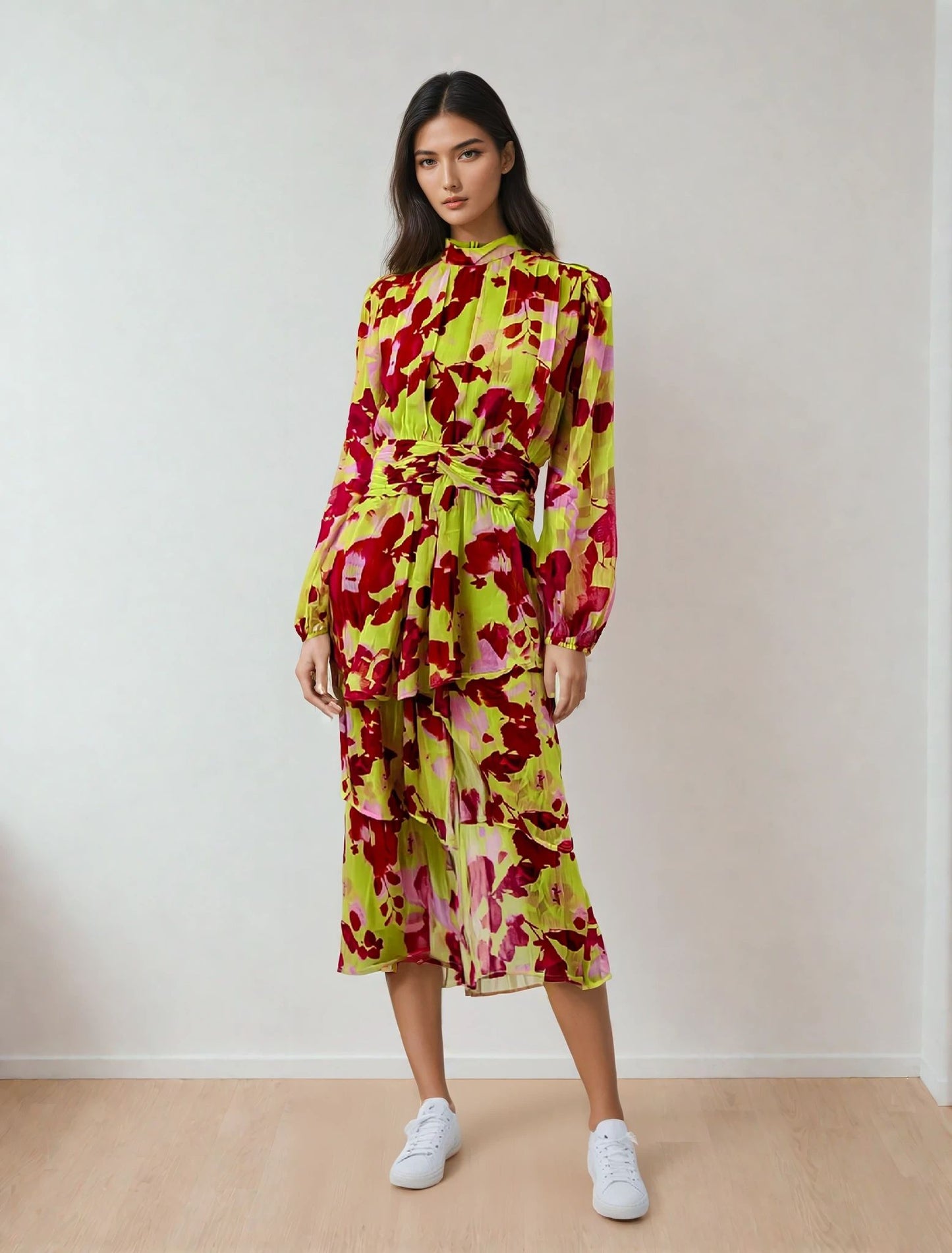 Farbenfrohes Maxikleid von Asos