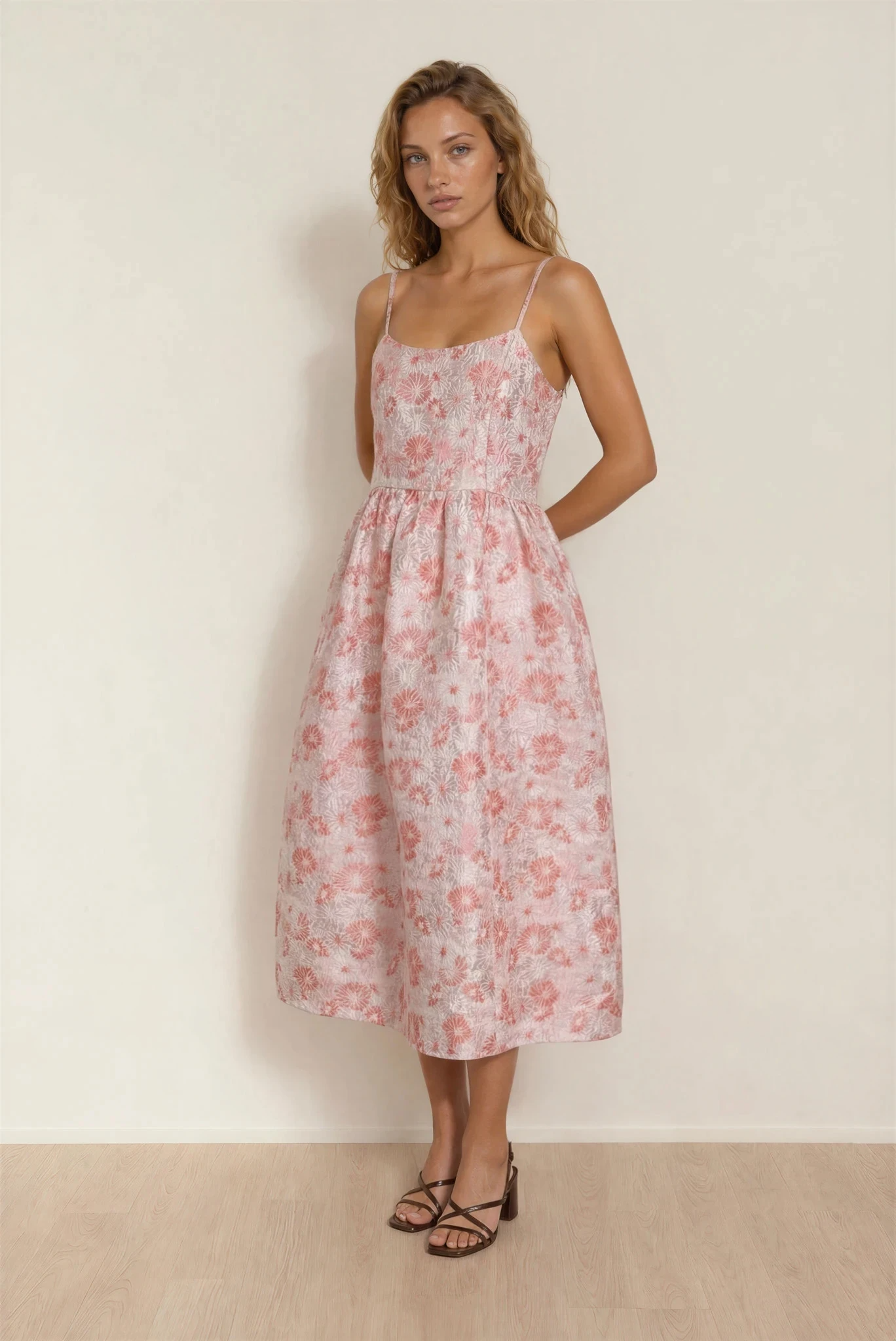 Selected Femme – Festliches, wadenlanges Cocktailkleid