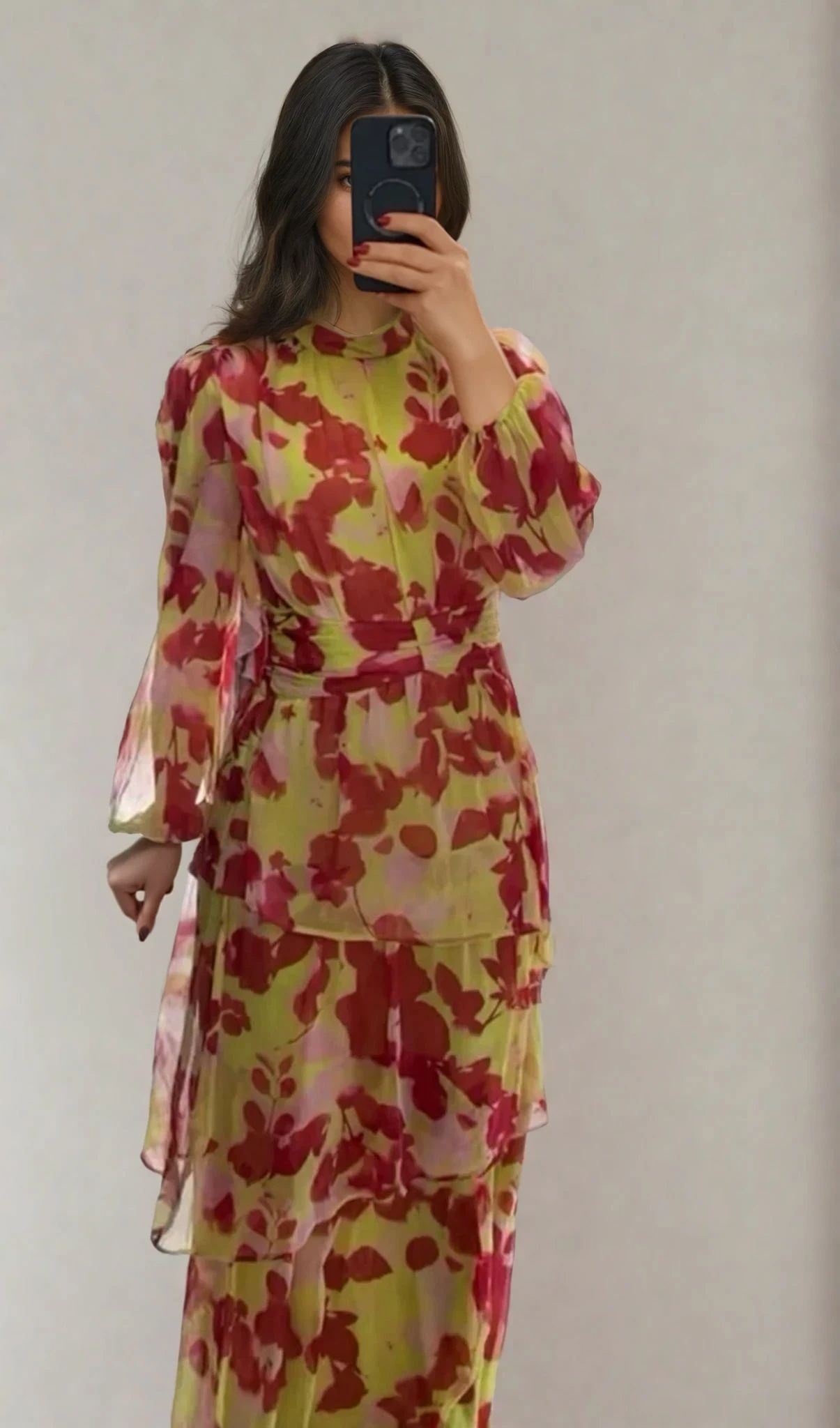 Farbenfrohes Maxikleid von Asos