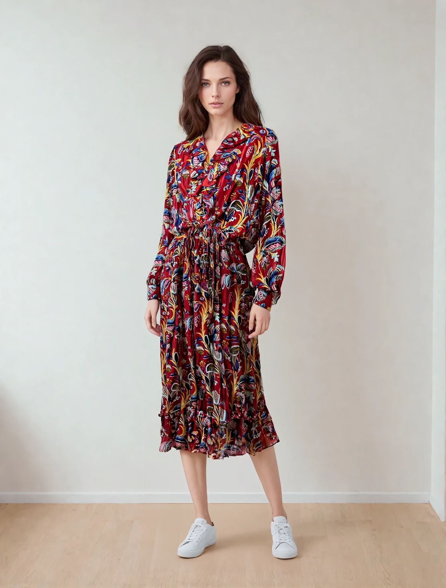 Floral-Print Maxi Dress