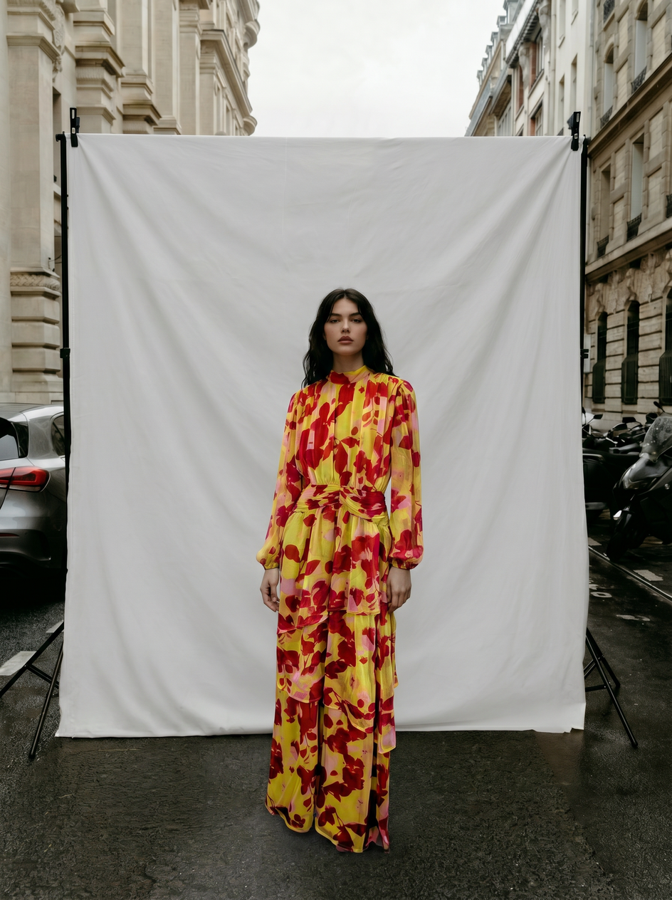 Farbenfrohes Maxikleid von Asos