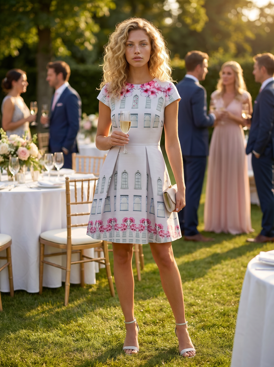 Zartrosa Cocktailkleid Ted Baker