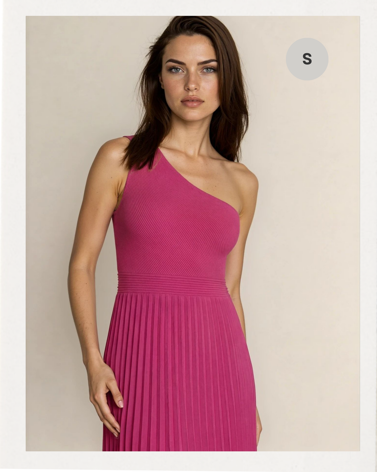 Ted Baker – Elegantes Plissee-Kleid in kräftigem Pink