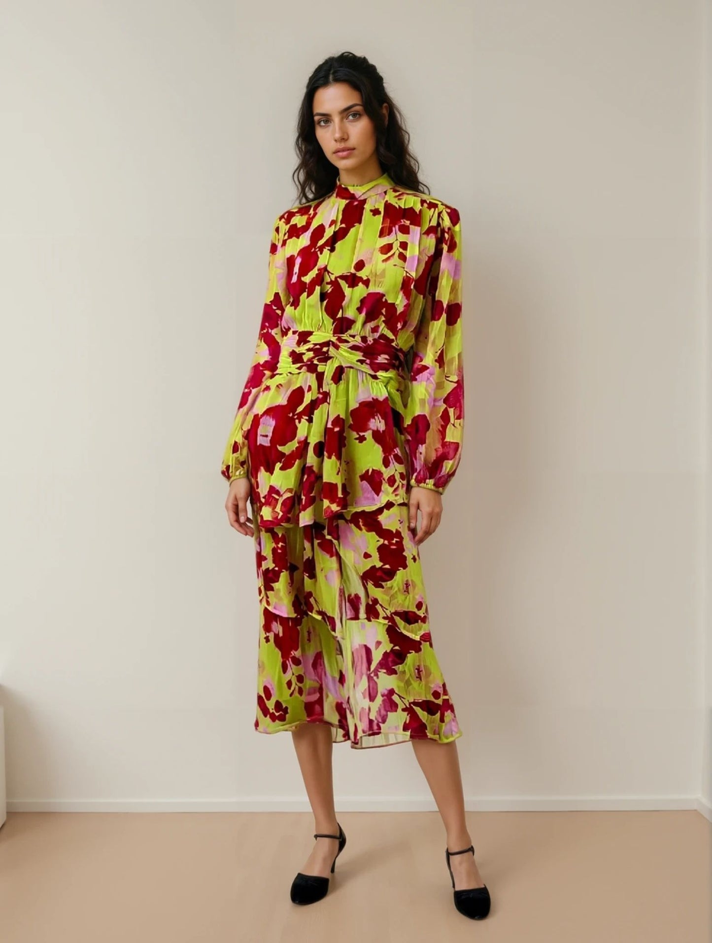 Farbenfrohes Maxikleid von Asos