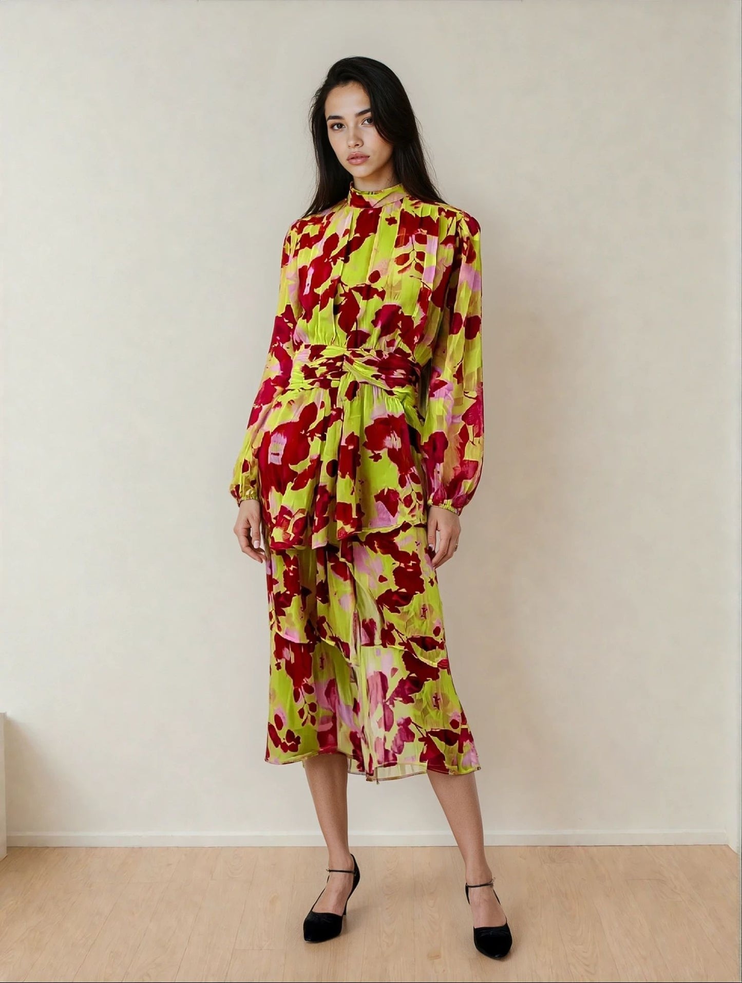 Farbenfrohes Maxikleid von Asos