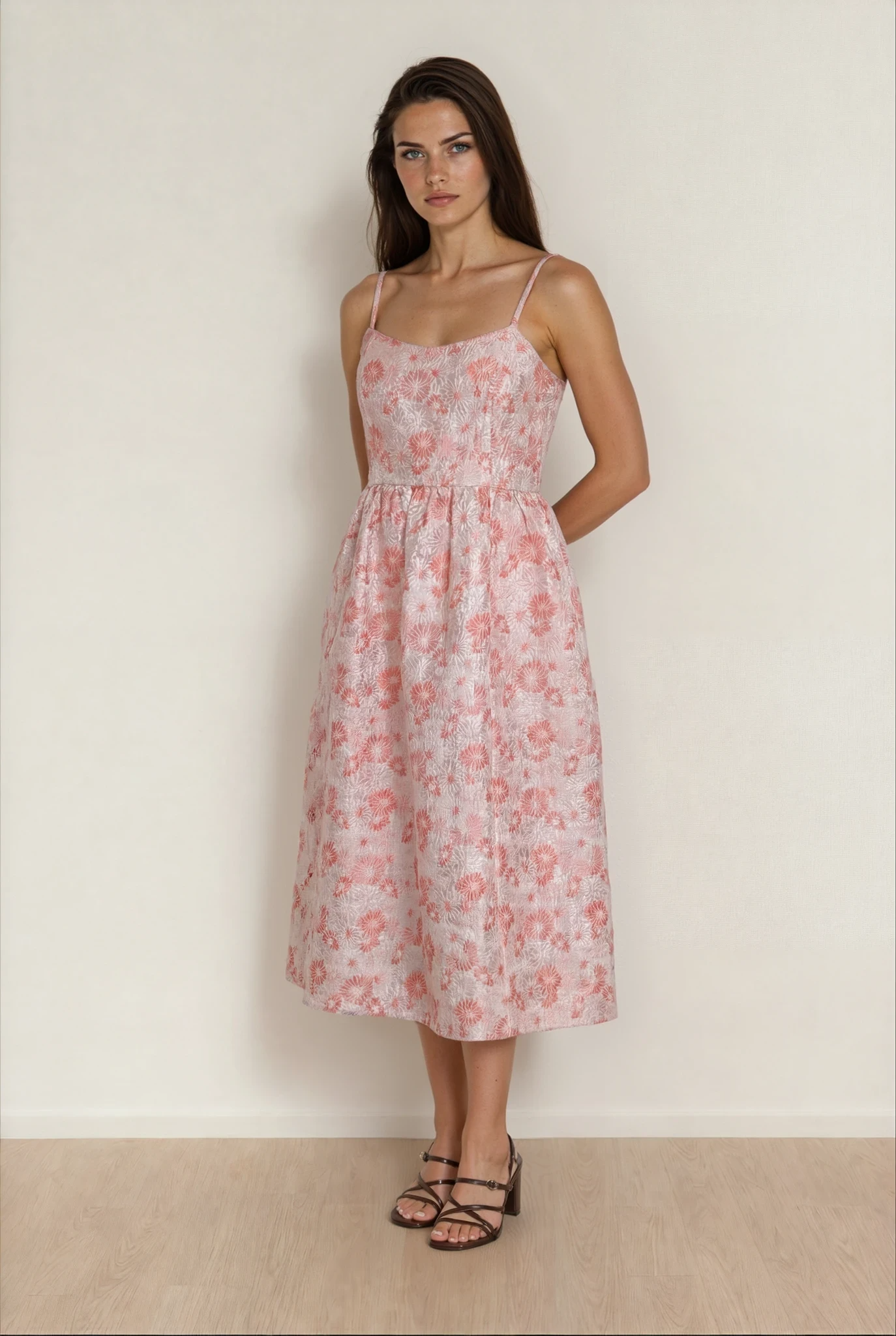 Selected Femme – Festliches, wadenlanges Cocktailkleid